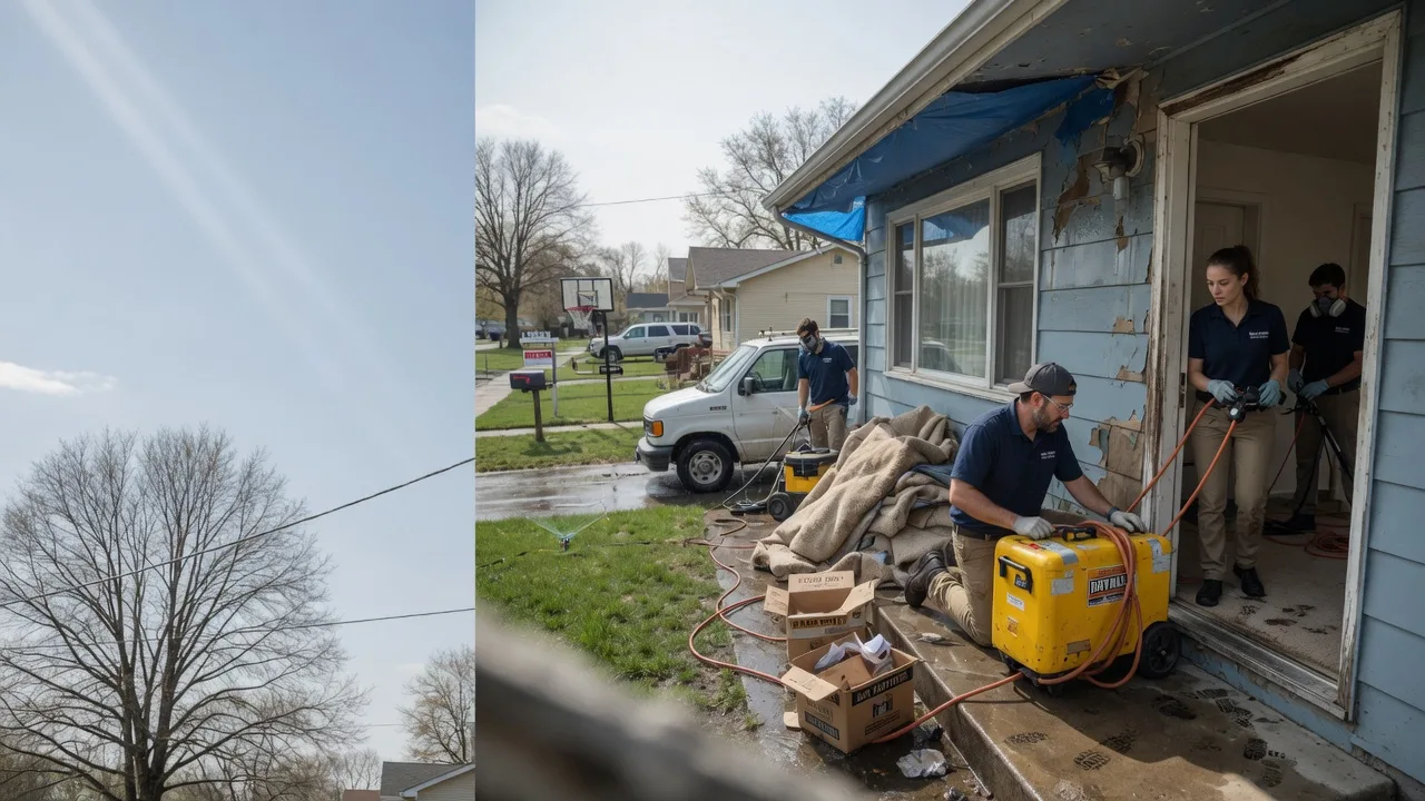 Basement Flood Cleanup in Colona, IL near me